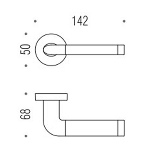 Ручки на розетте COLOMBO Taipan LC11 (CD49BZGG-CD43G) полированная латунь/матовое золото - Фото №3