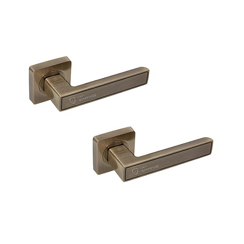 Ручки на розеті GAVROCHE Lanthanum AL-A1 AB бронза - Фото №1