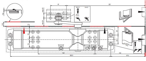 Доводчик ABLOY DC247 R&P BC EN5-7 без тяги до 160кг FIRE Серый - Фото №11