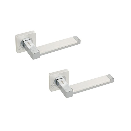 Ручки на розетте GAVROCHE Platinum Pt-Z3 PW/CP белый перламутровый/хром - Фото №1