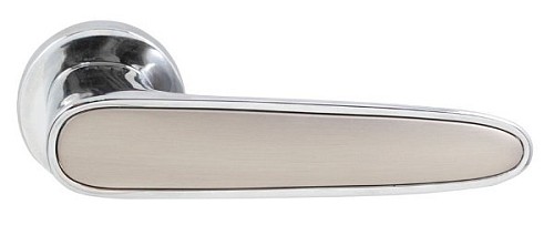 Ручки на розеті RDA Idea (WC50-RY50) хром/сатин нікель  - Фото №2