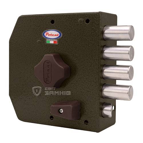 Замок накладний POTENT 435 (BS60мм) правий 3 ключа - Фото №1