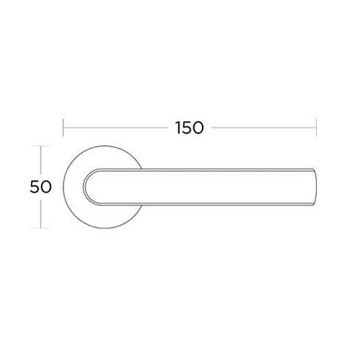 Ручки на розеті CONVEX 2015 (2015) хром/червоний - Фото №2