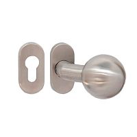 Ручки OVAL INOX + накладки на серцевину (комплект) нержавіюча сталь