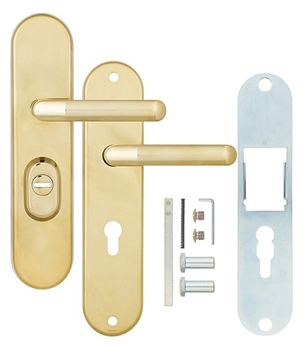 Ручки на планці з протектором ROSTEX Universal R 72мм (38-55мм) титан PVD - Фото №3