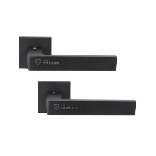 Ручки на розетте FIMET Ice 168 (213) NM матовый черный - Фото №1