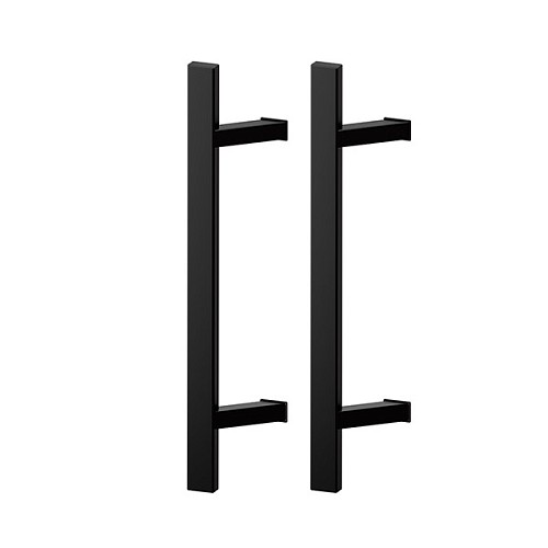 Ручки скобы WALA QA45RX 300/200.45 (комплект) труба 40*20 черный матовый - Фото №1