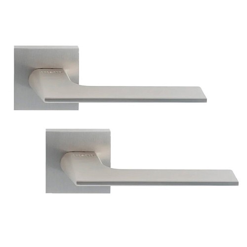 Ручки на розеті ORO/ORO Unica (15E) SCH матовий хром - Фото №1