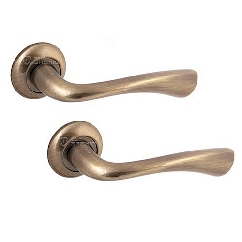 Ручки на розеті APECS Megapolis "Tokyo" H-0824-A AB антична бронза