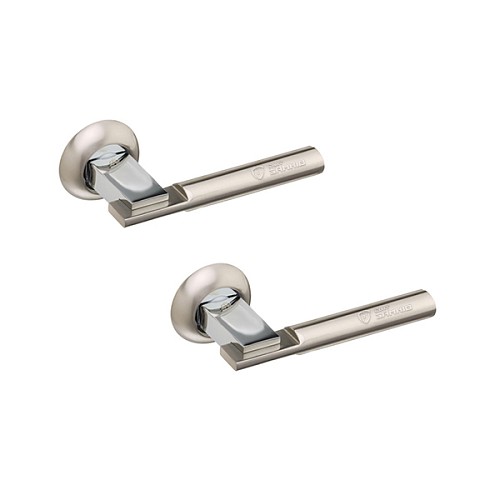 Ручки на розеті GAVROCHE Zirconium AL-A5 SN/CP нікель/хром - Фото №1