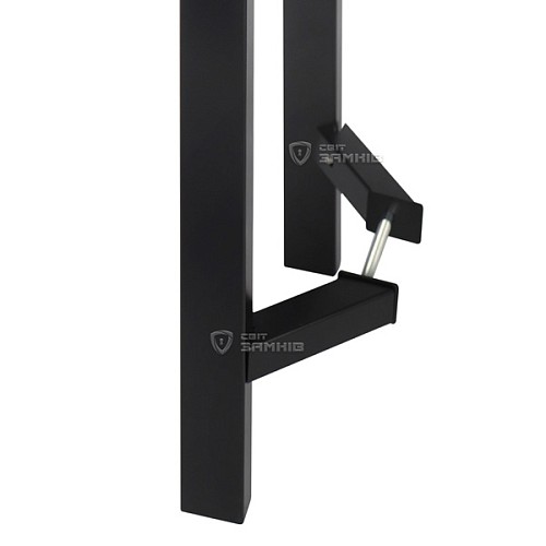 Ручки скоби ABARO Sydney 45° L:1200 X:1000 W:40*20mm BM чорний мат. (комплект) - Фото №10