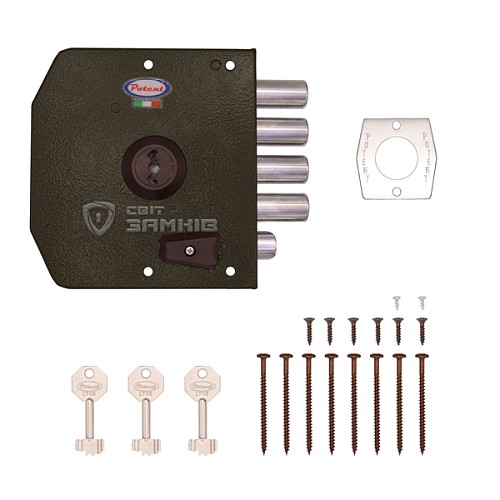 Замок накладной POTENT 440 (BS60мм) правый 3 ключа - Фото №5