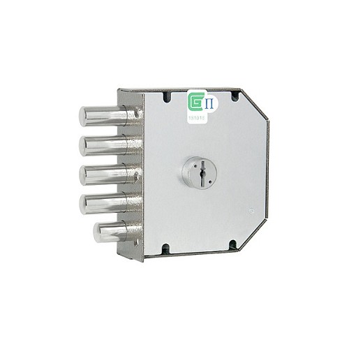 Замок накладний ГАРДІАН 20.05 (BS64мм) вертикальна свердловина 5 ключів правий (н) - Фото №3