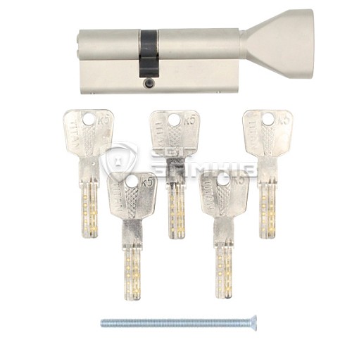 Циліндр TITAN K5 100T(30*70T) нікель сатин - Фото №4