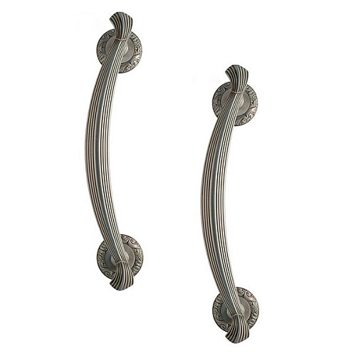 Ручка скоба TRION 002 240 мм (комплект) SILVER античне срібло  - Фото №1