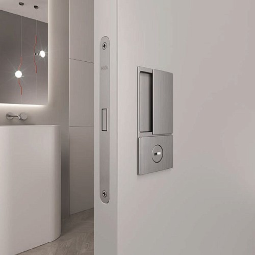 Механизм замка AGB Mediana Polaris Wave WC магнит (BS50,5мм) хром матовый - Фото №3