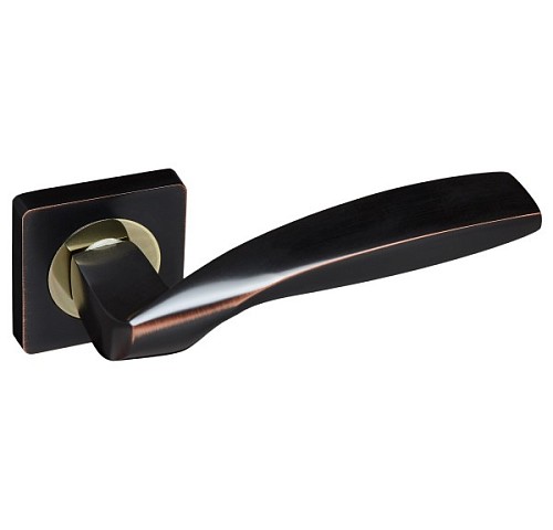 Ручки на розетте GAVROCHE Germanium AL-A1 ORB/PB черный с патиной/золото - Фото №4