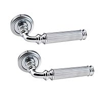 Ручки на розетте FADEX Rania 246V C03 хром полированный/хром матовый