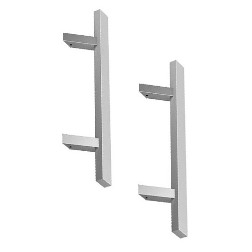 Ручки скобы MEDOS PR 1200/1000.45 (комплект) труба 40*20 нержавеющая сталь - Фото №2