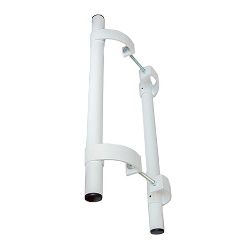 Ручки скоби офісні ОКТАВА ПЛАСТ Прямі 2000мм (комплект) білий