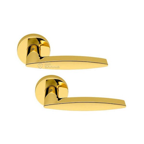 Ручки на розетте COLOMBO Gaia GR11 (CD49BZGG-CD43G) полированная латунь - Фото №1