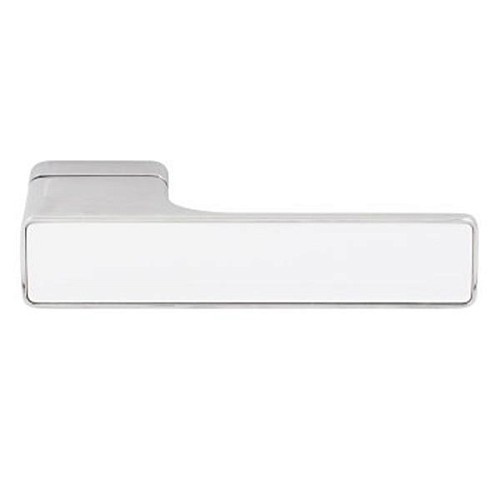 Ручки на розетте M/T Maximal 000238 Cr хром/белое стекло - Фото №2