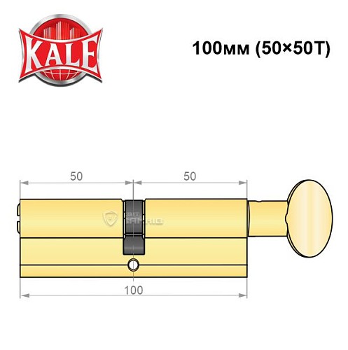 Циліндр KALE 164 BM 100T (50*50T) PB - Фото №5