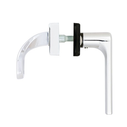 Ручки на планці ROSTEX 802 R 85мм (38-55мм) фіксована-нажимна хром полірований - Фото №5