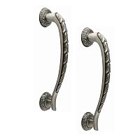 Ручка скоба TRION 00308 250 мм (комплект) SILVER античне срібло 