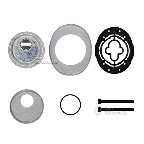 Протектор AZZI FAUSTO F23 ANT з юбкою 25 мм 85х70 матовий хром  - Фото №4