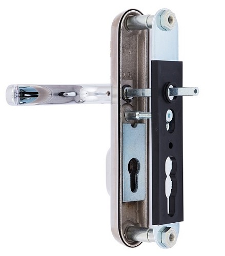 Ручки на планке с протектором ROSTEX Decor R 85мм (38-45мм) хром матовый - Фото №5