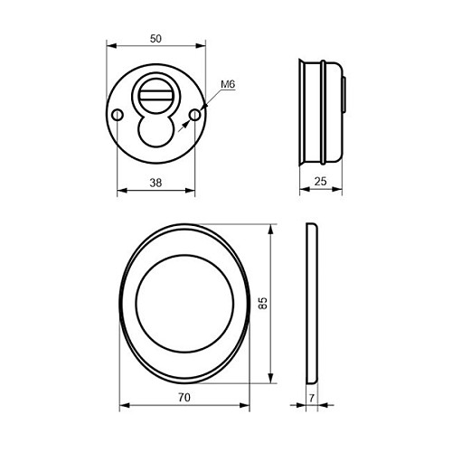 Протектор AZZI FAUSTO F23 Antitubo 25 мм 85х70 бронза  - Фото №5