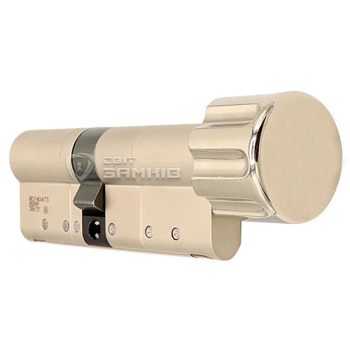 Циліндр KESO 8000 105T (40*65T) нікель сатин 3 ключа - Фото №2