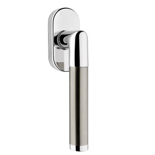 Ручка віконна LINEA CALI Karina нікель матовий/хром - Фото №1