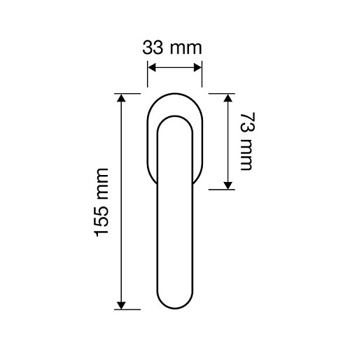 Ручка оконная LINEA CALI Lady бронза - Фото №2