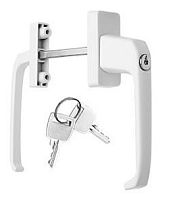 Ручка балконна УКР ключ біла