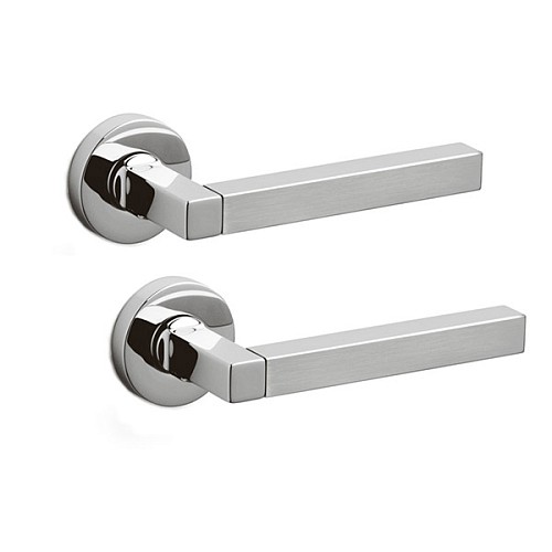 Ручки на розетте OLIVARI Time CA хром глянцевый/матовый - Фото №1