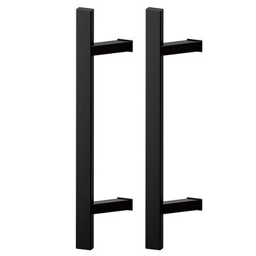 Ручки скобы WALA QA45RX 1600/1200.45 (комплект) труба 40*20 черный матовый - Фото №1