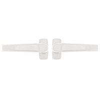 Ручки на розеті MEDOS Merkury нажимна-нажимна біла