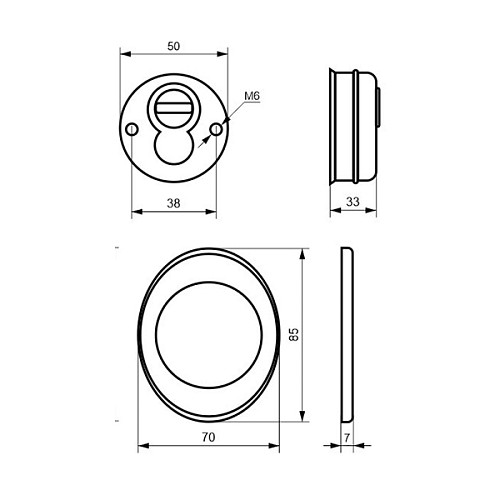 Протектор AZZI FAUSTO F23 33 мм 85х70 бронза - Фото №5