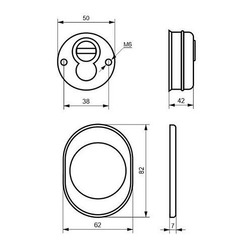 Протектор AZZI FAUSTO F23 42 мм полированная латунь - Фото №5