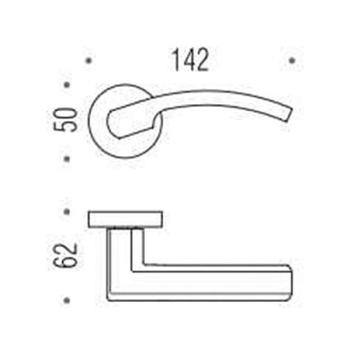 Ручки на розеті COLOMBO Olly LC61 (CD49BZGG-CD43G) антична латунь - Фото №3