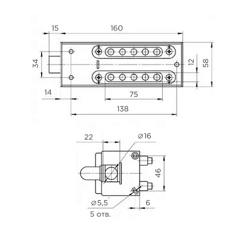 Замок накладной SHERLOCK ЗКП2-40 кодовый - Фото №7