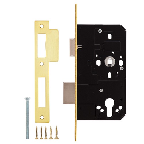 Механизм замка SANTOS 785 (BS60*85мм) матовая латунь - Фото №6