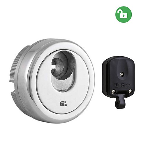 Протектор магнітний DISEC 3G8 для замків OMEGA 20 мм без накладки хром полірований - Фото №1