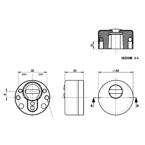 Протектор ISEO 4624 + накладка латунь  - Фото №2