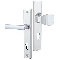 Ручки на планці ROSTEX 802 R 85мм (38-55мм) фіксована-нажимна хром полірований