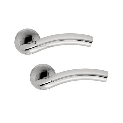 Ручки на розеті COLOMBO Milla LC31 (CD49BZGG-CD43G) хром/матовий хром - Фото №1