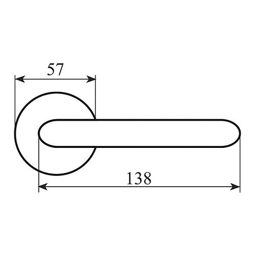 Ручки на розеті FIMET Lady 148 (231C) F21 нікель/слонова кістка/срібні смужки - Фото №2