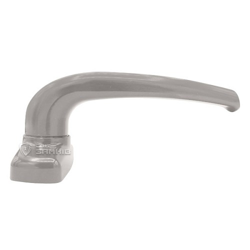 Ручки на розеті MEDOS Merkury нажимна-фіксована сіра - Фото №4